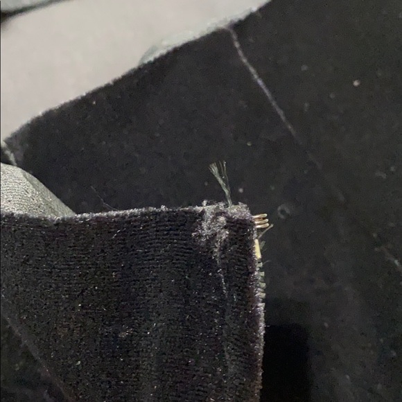 Vintage 90s Velvet Criss Cross Back  Slinky Gown - Picture 9 of 10